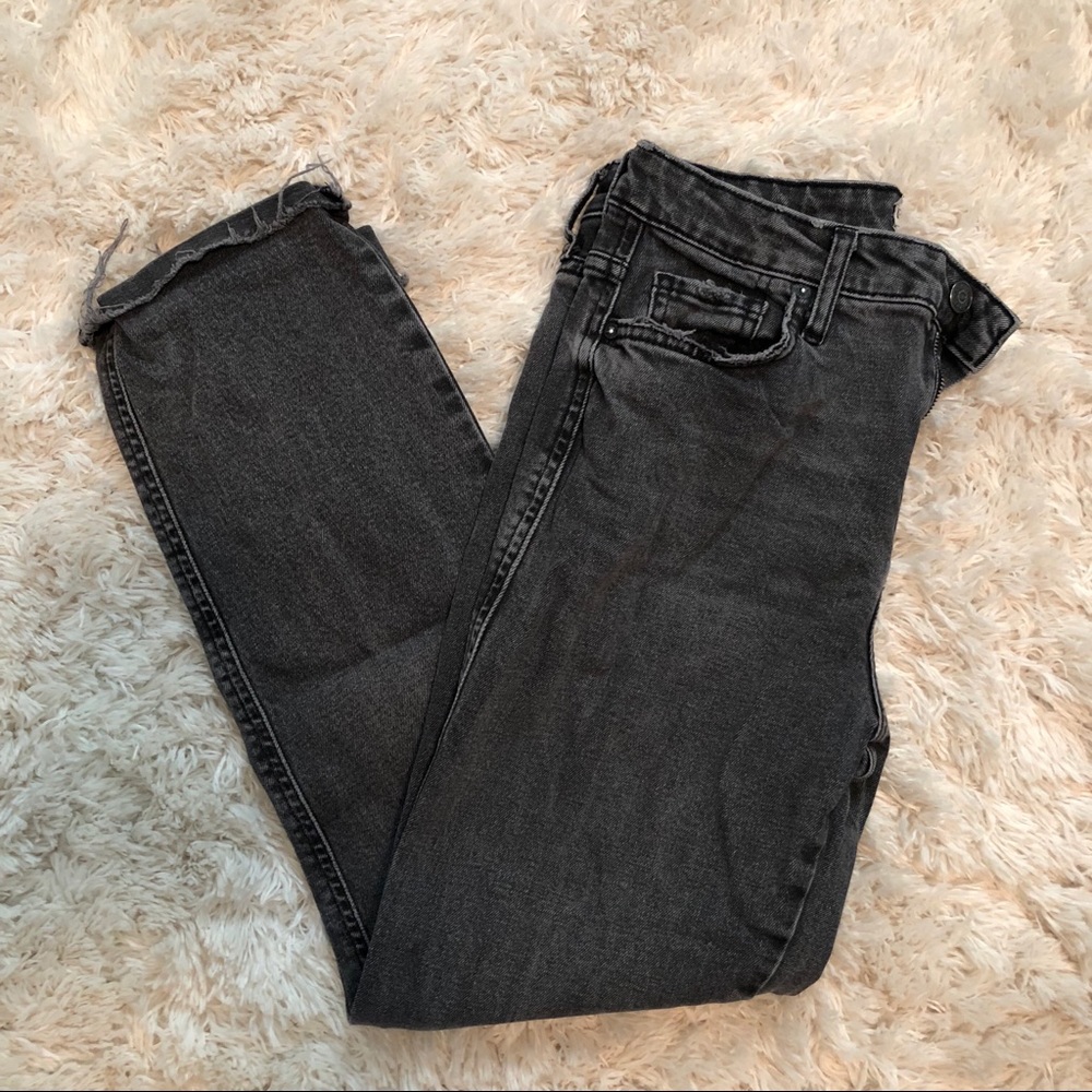 Free People cropped girlfriend jean